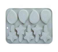 Stampo in silicone a forma di goccia d'acqua a forma di stella, sicuro per forno, puro e riutilizzabile, forma sicura per bambini