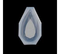 Stampo in silicone a forma di goccia d'acqua con foro per appendere gioielli fai da te strumenti artigianali nero