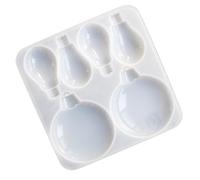 Stampo in silicone a forma di lampadina a forma di lampadina in resina con texture in silicone per decorazioni natalizie e prodotti creativi per la creazione di gioielli