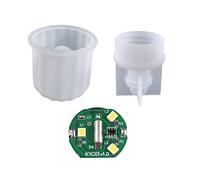 Stampo in silicone a forma di lampadina ovale a righe per pendolo da tavolo, adatto per resina epossidica, creazione di gioielli, decorazione per la casa lampadario