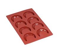 Stampo in silicone a forma di luna a 8 buche per cuocere la torta al cioccolato 3D Cucina da forno cucina durevole BPA Colore cioccolato 110G 110G