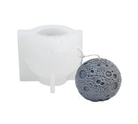 Stampo in silicone a forma di luna/terra per decorazioni fatte a mano per cioccolato, gesso, sapone, gesso epossidico fatto a mano, stampo per fondente e cioccolato per realizzare intonaci in argilla