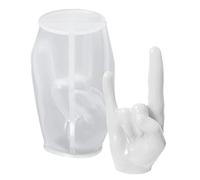 Stampo in silicone a forma di mano - Stampo in silicone traslucido a forma di mano stampo per gesti 3D semitrasparente per fai da te fai da te fai da te decorazione per la casa, Halloween, San