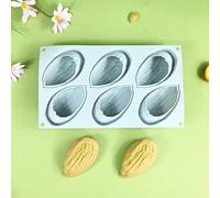 Stampo in silicone a forma di nocciolina, 6 cavità a forma di mandorle, pistacchio e chicchi di caffè, stampo per mousse in silicone per alimenti, per cioccolato, gelatina e dessert, facile rilascio