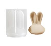 Stampo in silicone a forma di orecchie di coniglio, per realizzare e organizzare gioielli, contenitori, facile da demolire, set di stampi in silicone