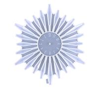 Stampo in silicone a forma di orologio, durevole e flessibile, per colata in resina, decorazione da parete, artigianato fai da te, design a numeri, stampi in resina epossidica per decorazione