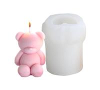 Stampo in silicone a forma di orsetto 3D, stampo in silicone per fai da te, stampo per realizzare sapone fondente per torte, decorazione per cupcake, facile da rilasciare