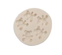 Stampo in silicone a forma di orsetto di diamanti, stampo per cioccolatini, caramelle, dessert, cubetti di ghiaccio, decorazione per cupcake, strumento di cottura per torte