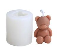 Stampo in silicone a forma di orsetto, per candele profumate a forma di orsetto, realizzato a mano, in resina epossidica, per candele, decorazioni per la casa, gesso, artigianato, fondente, dessert