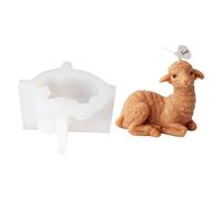 Stampo in silicone a forma di pecora, animale 3D, pecorella con, B | Simpatico animale 3D per proprietari di animali domestici, gioielli, decorazioni per la casa, ornamento epossidico