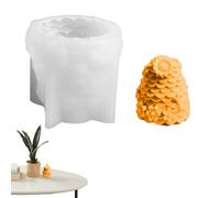 Stampo in silicone a forma di pettine di miele, stampo cilindrico per sapone 3D, stampo per candele, decorazione per la casa in resina per caramelle e cioccolato