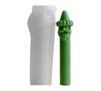 Stampo in silicone a forma di pilastro di Babbo Natale per la decorazione natalizia Stampo in silicone per fare sapone Babbo Natale