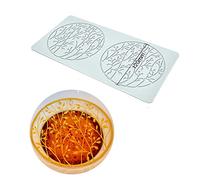 Stampo in silicone a forma di pizzo, per torte nuziali, decorazione per torte a forma di corallo, per fondente commestibile, per fondente, zucchero e cupcake (C, 27 x 13,8 x 0,3 cm)