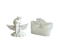 Stampo in silicone a forma di ragazza, profumato, ornamento da tavolo, strumento per creare cerotti in resina, facile da pulire, strumento per la muffa in silicone per ragazze