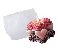 Stampo in silicone a forma di rosa per saponi a forma di fiore per realizzare stampi per resina epossidica artigianale sapone fatto a mano decorazione di nozze stampo