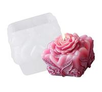 Stampo in silicone a forma di rosa per saponi a forma di fiore per resina epossidica artigianale sapone fatto a mano decorazione di nozze stampo a forma di rosa