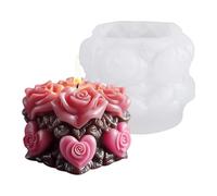 Stampo in silicone a forma di rosa per saponi a forma di fiore per resina epossidica artigianale sapone fatto a mano decorazione di nozze stampo a forma di rosa