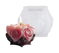 Stampo in silicone a forma di rosa per saponi a forma di fiore per resina epossidica artigianale sapone fatto a mano decorazione di nozze stampo a forma di rosa