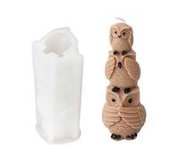 Stampo in silicone a forma di scimmia impilata, adorabile torta a forma di animale, cioccolato, elefante, gattino, elefante dorato