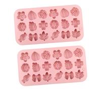 Stampo In Silicone A Forma Di - Silicone 20.6×11×3cm | Set 2 Pezzi Stampo Alimentare A Forma Di Dessert Cucina Cioccolato Fondente Sapone Ghiaccio Mould | Per Budino Cottura Dessert Carame