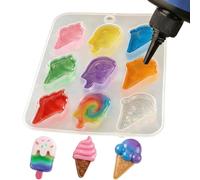 Stampo in silicone a forma di,Stampo a 9 Cavità per Resina Epossidica | resina a forma di - Ideale per Dolci, Cioccolato, e Piccoli Progetti Creativi
