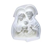 Stampo in silicone a forma di statua della Santa Famiglia, flessibile per | Design facile da rilasciare, per candele, decorazioni per la casa, regali fatti a mano