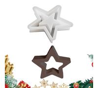 Stampo In Silicone A Forma Di Stella | Formine per Realizzazione con Rilascio Rapido - Stampini in Silicone per le Feste Natalizie - Per Caramelle Cottura Realizzazione Decorazioni Albero Sapone Torta