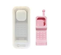 Stampo in silicone a forma di telefono vecchio stile semplice demolizione per progetti artistici in resina epossidica accessorio stampo in silicone per uso alimentare