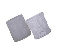 Stampo in silicone a forma di torre Strumento per la creazione di gioielli per tazze di stoccaggio in resina epossidica robusti materiali antiaderenti in silicone per uso alimentare