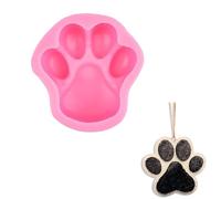 stampo in silicone a forma di zampa di cane per sapone, riutilizzabile, stampo per zucchero artigianale per la decorazione di torte al cioccolato