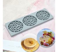 Stampo in silicone a nido d'ape 3D a nido d'ape, per fondente e fondente, torte, cioccolato, caramelle, utensili da cucina