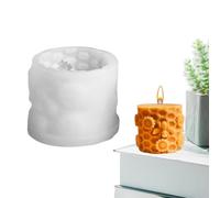 Stampo in silicone a pettine a forma di miele, stampo cilindrico per sapone e candele, a sgancio rapido, decorazione per la casa in resina animale per fondente e cottura