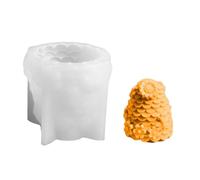 Stampo in silicone a pettine per miele, stampo cilindrico per sapone | Stampo per candele 3D per fusione a sgancio rapido, decorazione per la casa in resina animale per fondente, cottura, argilla