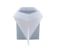 Stampo in silicone a piramide per candele, stampi in resina quadrata a forma di cono in resina epossidica, per sapone natalizio per candele