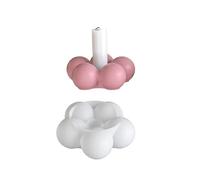 Stampo in silicone a rilascio facile per base di candeliere a forma di fiore fatto a mano che rende il supporto per tealight stampo in silicone a rilascio facile