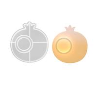 Stampo in silicone a rilascio facile per base di candeliere a forma di frutta fatta a mano che rende il supporto del tealight stampo in silicone stampi