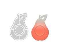 Stampo in silicone a rilascio facile per base di candeliere a forma di frutta fatta a mano che rende il supporto del tealight stampo in silicone stampi