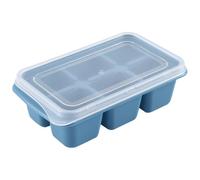 Stampo in silicone a sei celle, mini macchina per il ghiaccio, contenitore per cubetti di ghiaccio, stampo per ghiaccio inferiore per whisky e bevande, stampo quadrato compatto con colori freschi per