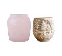 Stampo in silicone a tema di vacanza Forniture per la creazione di contenitori per gioielli in resina con motivo ad albero dettagliato stampo per gioielli in resina