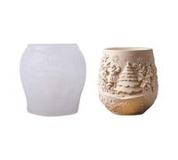 Stampo in silicone a tema di vacanza Forniture per la creazione di contenitori per gioielli in resina con motivo ad albero dettagliato stampo per gioielli in resina