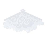 Stampo in Silicone a Ventaglio per Resina e Fai da Te, Bianco | Riutilizzabile, Texture Chiara, per Artisti della Resina e Appassionati di Creazioni, Compatto