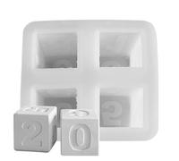 Stampo in silicone Advent Countdown - Stampo in silicone riutilizzabile con conto alla rovescia di Natale da 15,2 cm per resina, candela, argilla | Decorazione calendario festivo per casa, matrimoni e