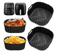 Stampo in Silicone Air Fryer, Accessori Air Fryer per Russell Hobbs 4L & Philips Air Fryer Serie 2000 4.2L, Philips Airfryer 3000 Serie NA320/00 4,2 L, riutilizzabile Russell Hobbs Airfryer Accessori