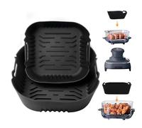 Stampo in silicone Air Fryer Accessori per Ninja CRISPi Friggitrice ad aria FN101EUSG, inserti in silicone di ricambio antiaderenti per friggitrice ad aria Ninja FN101EU