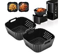 Stampo in silicone Air Fryer per Ninja Double Stack Sl300EU, set di 2 stampi accessori Air Fryer per Ninja Foodi Max Dual Zone Sl300EU, piatto Air Fryer accessori per Ninja 7,6l friggitrici