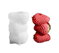 Stampo in silicone al limone, stampo in silicone resistente per candele a forma di frutta, forme a cera limone arancione fragola per creazioni artigianali e decorazioni di cupcakes