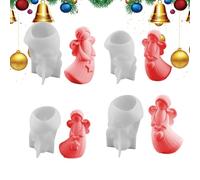 Stampo In Silicone Angelo | Set Di 4 Antiaderente Per Le Feste Natalizie,Stamp In Silicone Per Resina Angeli - Per L'Utilizzo Con Calcestruzzo Gesso Cemento E Argilla