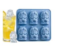 Stampo in silicone antiaderente a 6 cavità a forma di Gesù che prega in preghiera, mini per bevande, vassoio 3D, per la vita quotidiana, cucina, feste, picnic, campeggio, piscina, bevande