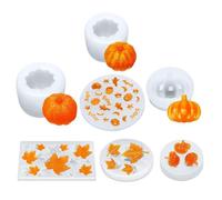 Stampo in silicone antiaderente facile da sformare | Stampo in acero per il Ringraziamento per cera, argilla, fondente, gesso autunnale