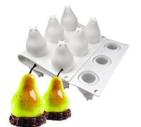 Stampo in silicone antiaderente per pasticceria, cioccolato, torte, dessert, strumenti di decorazione fai da te (pera U_30 x 17,3 x 0,5 cm)